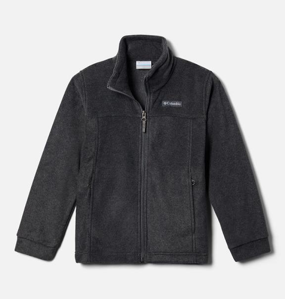 Columbia Steens Mountain II Fleece Jacket Black Grey For Boys NZ95824 New Zealand